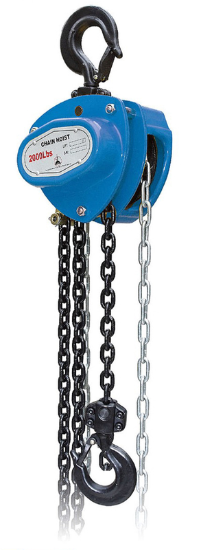 マニュアルチェーンブロック 1T 軽量 5.3kg 4 1 容易なリフティングのための安全要素