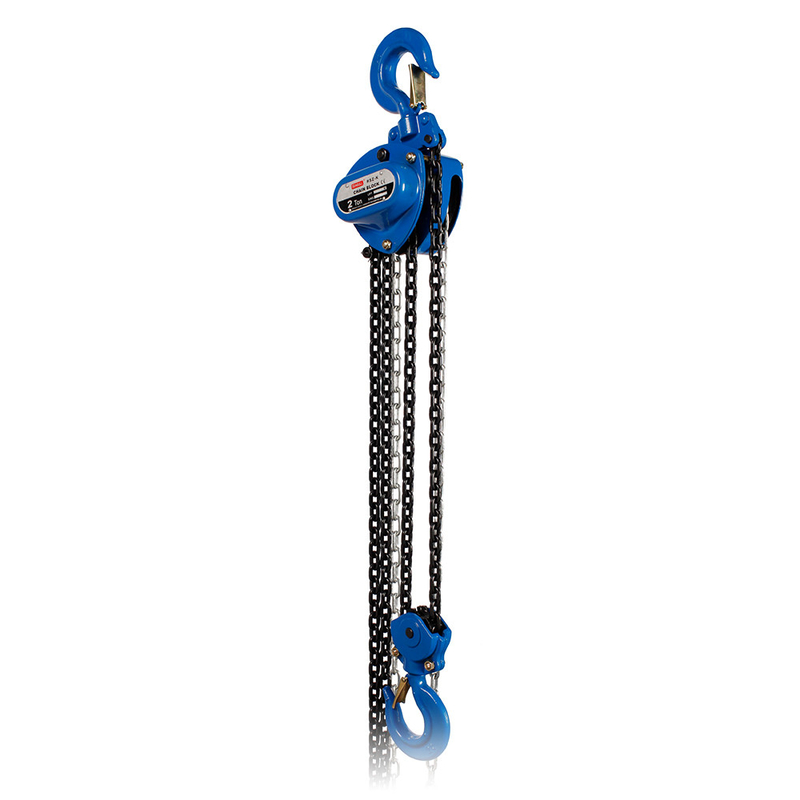 5mm チェーン直径 2T 3m/min 12m リフト 手動 チェーンブロック 粉末で覆われたリフト